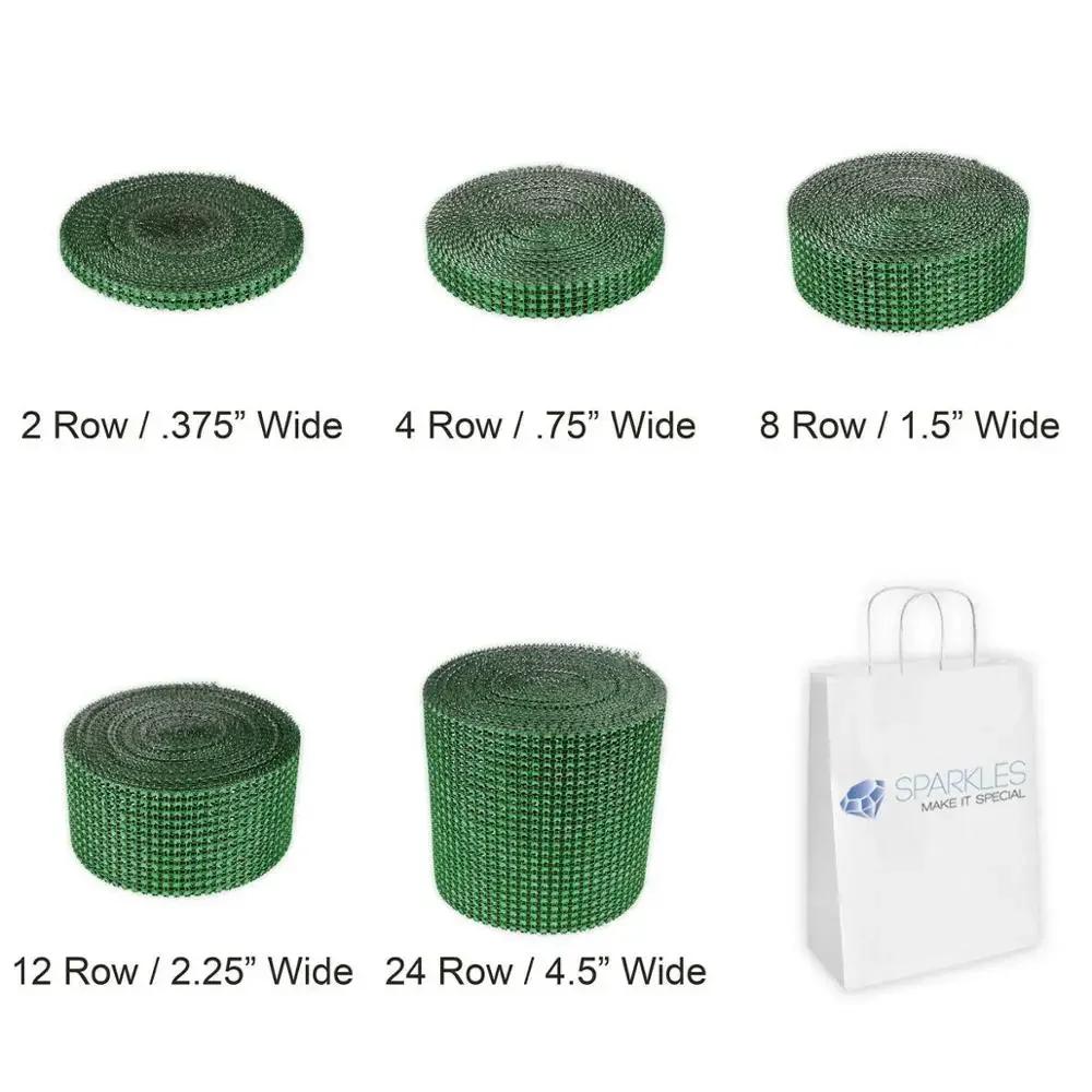 1 Yard 24 Rows Rhinestones Mesh Trimming Ribbon Wedding Diamond Rhinestone Cup Chain Party Decoration Cake