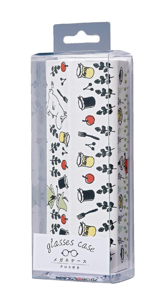 Kamio Japan Moomin Eyeglass Magnetic Synthetic with Case, White, Semi-Hard, Closure, Leather, Cloth, "Forest Kitchen"