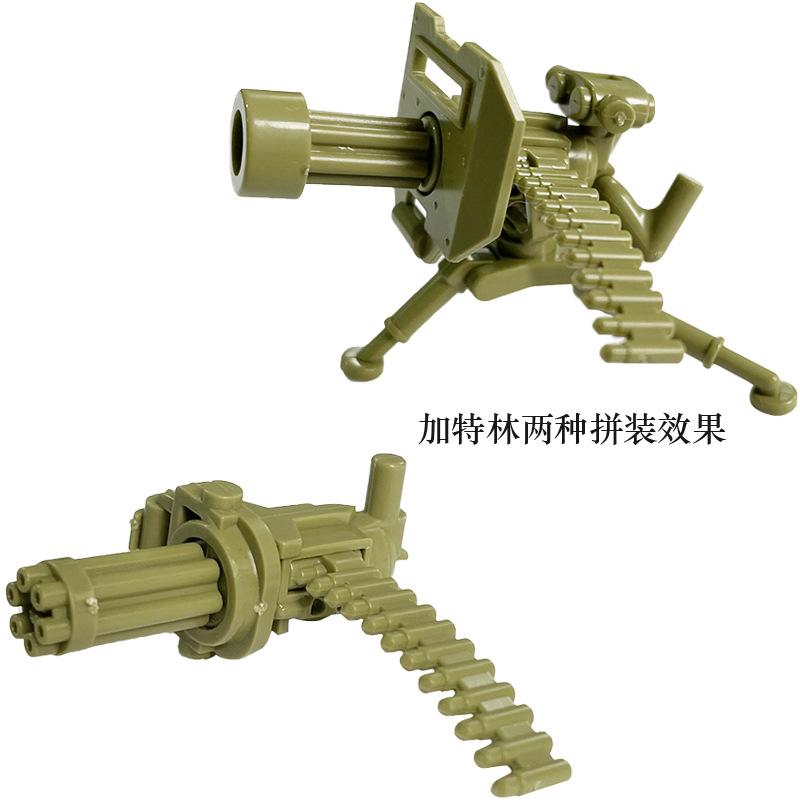 Samlet Byggekloss Soldatdukke Tilbehør Våpen Haubits Rakettkaster Luftvernkanon Militærleketøy