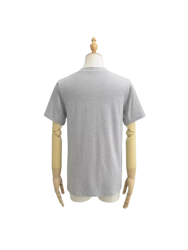 Retro Korean Basic V-Neck Loose Short-Sleeved Women's T-Shirt