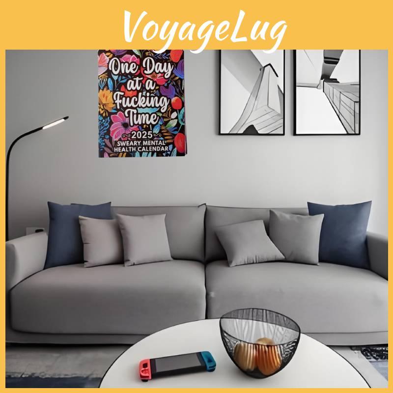 Zeitgenössischer 2025 Kalender für psychische Gesundheit Praktischer 12-Monats-Spiralwandkalender