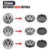 W1294pcs 55mm 65mm ABS For Volkswagen Jetta Taos Passat Touareg Variant Golf Polo Wheel Center Caps Emblem Rims Cover Badge Hub Caps