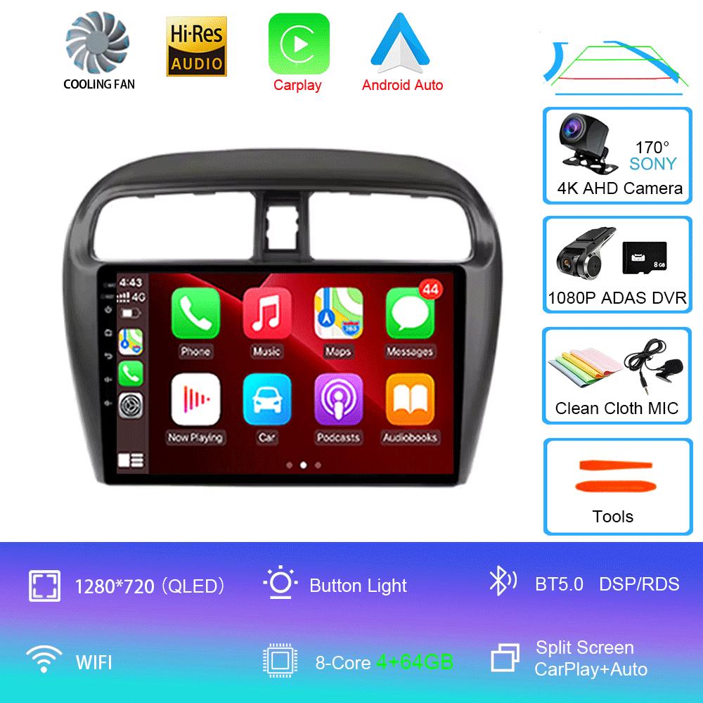 Android 14 Car Radio For Mitsubishi Mirage Attrage 2012-2018 Space Star 2014 Gps Navigation Stereo Multimedia