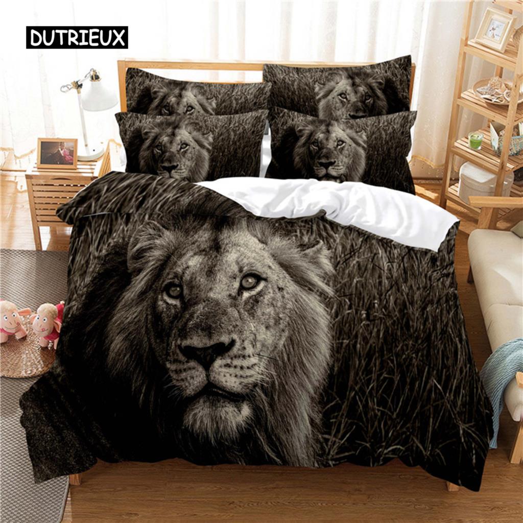 Deep Lion Bedding Set Duvet Cover Set 3d Bedding Digital Printing Bed Linen Queen Size Bedding Set Fashion Design
