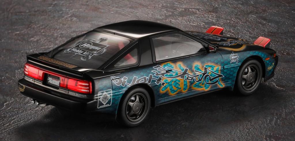 Hasegawa Shutokou Battle X Hasegawa Toyota Supra A70 Twin Turbo R Scale Plastic Model Kit SP669 2.5GT "Snakeholic" 1/24
