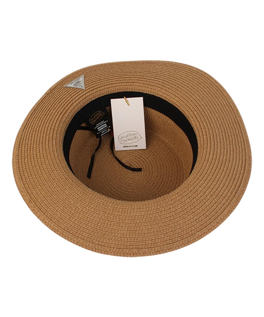 Yunibeosyeolkemiseuteuli Sweet Brown Flat Panama Hat Panama Hat