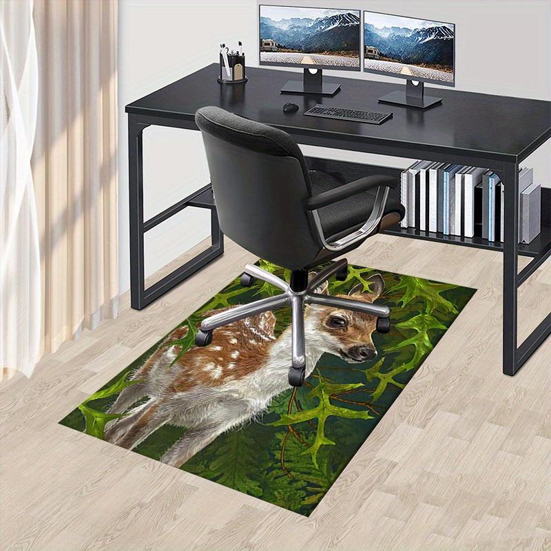 Büroteppich: Von der Natur inspiriertes Hirschdesign Perfekt zum Schutz von Sofas Unter Stühlen