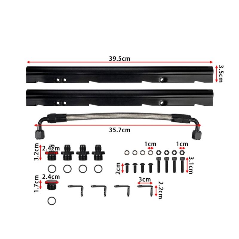 6AN Intake Manifold Fuel Rail Kit for LS6 Engines with High Flow Design Supporting 600 Horsepower and Enhancing Fuel Delivery