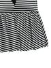 Tuomio Stripe Balloon Hood Dress [Black]