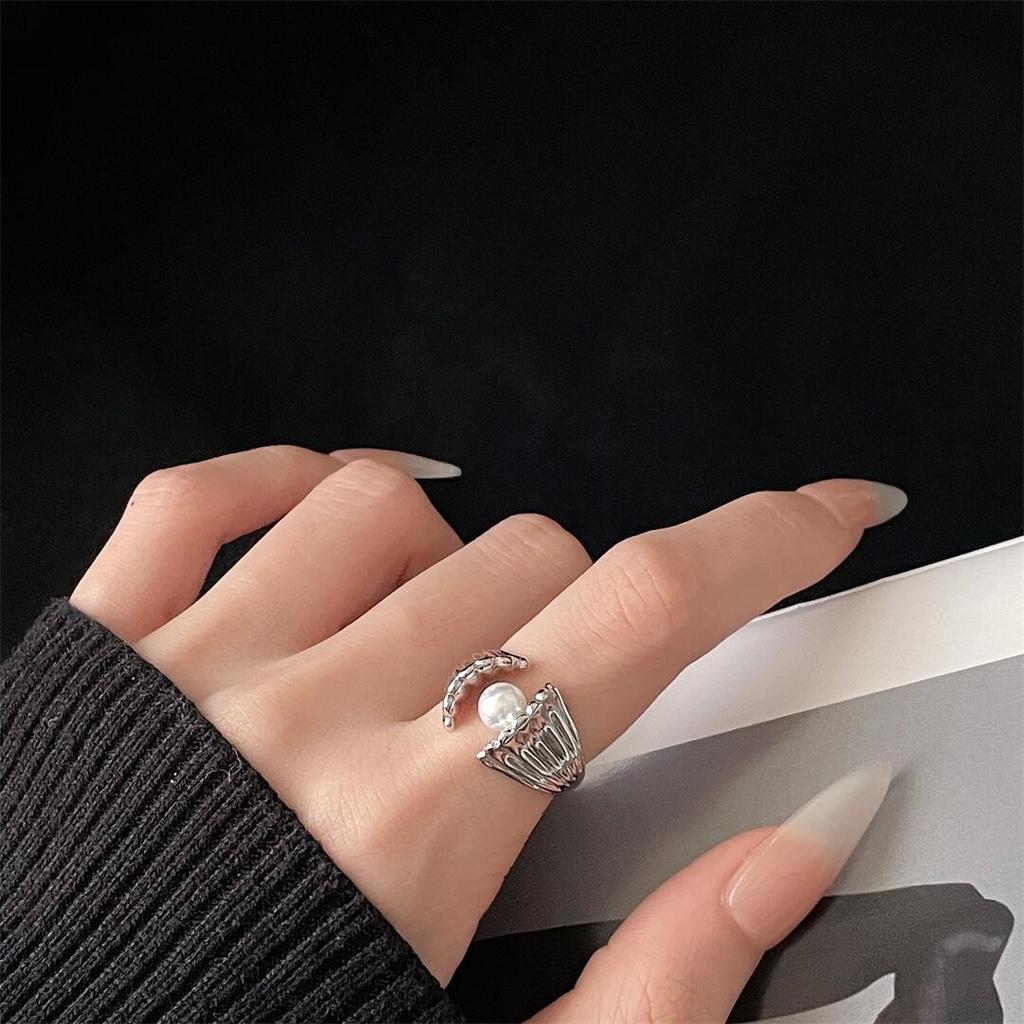 Medieval French Retro High-End Love Open Ring Niche Design Light Luxury Gold Temperament Accessories Women