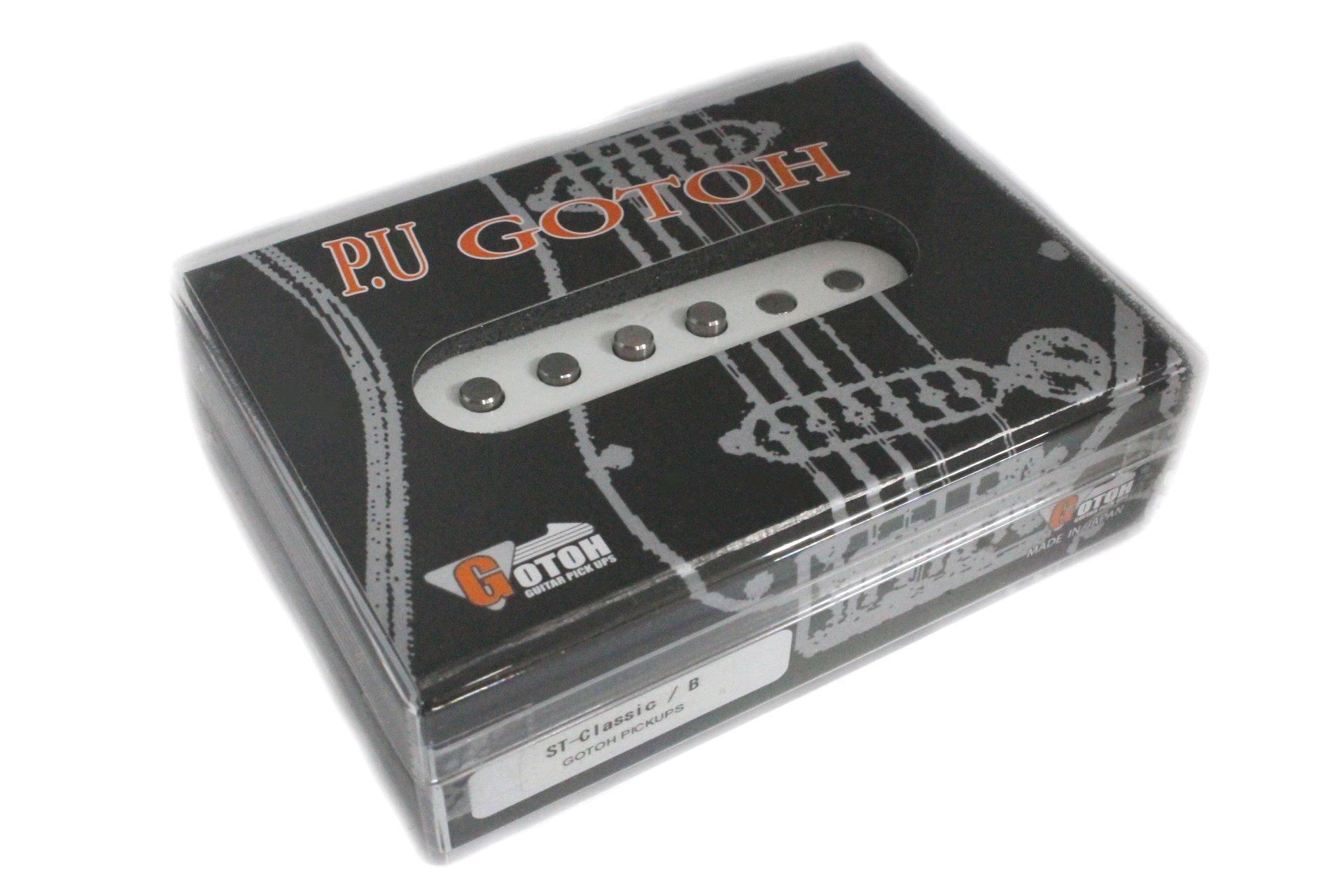 Струнозахват Stratocaster Белая крышка Сделано в Японии Задняя позиция GOTOH PICKUPS ST-Classic GTPU-ST-CLS-WHT-B белый