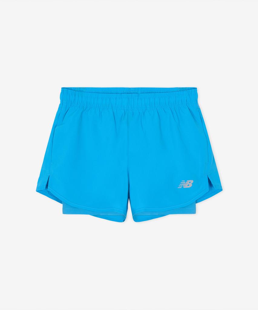 Nyuballanseu Nbnvg36112 / Women Sports Essentials 2-In-1 Shorts 3-Inch (Light Blue)