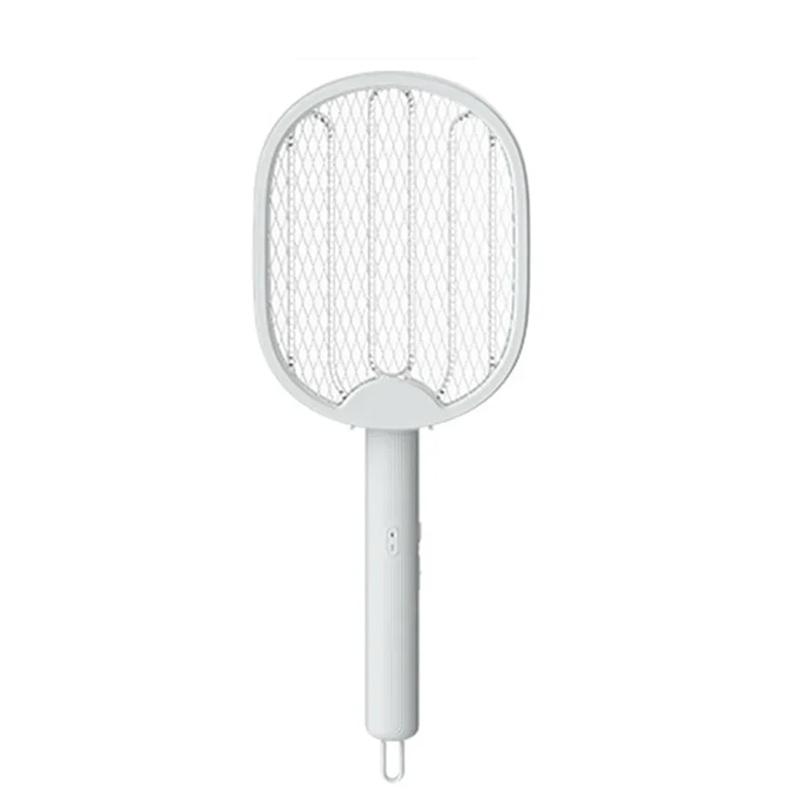

Electric Foldable Mosquito Killer Fly Swatter Trap USB Rechargeable Mosquito Racket Insect Killer with UV Light Bug Zapper білий