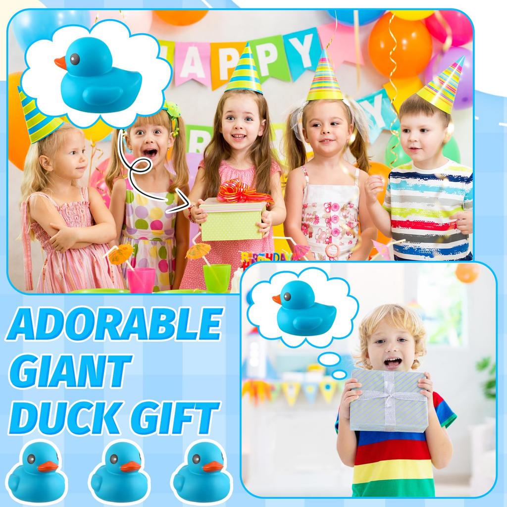 5 Inches Large Rubber Ducks Bulk Large Duck Toy Squeak Rubber Duckie Floating Bath Toy Duck For Birthday Party Decoration Gift