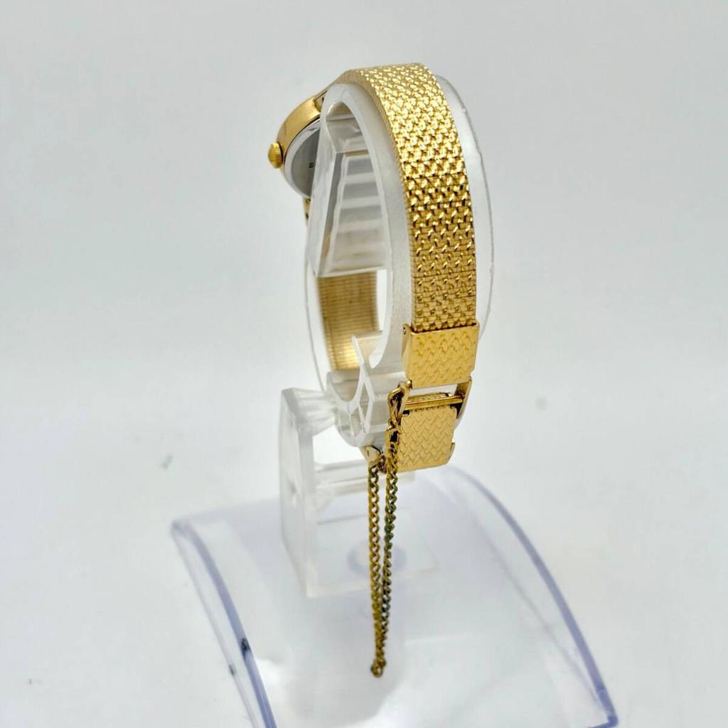 SEIKO 1P Color Stone Ladies Watch Gold 416809 [Excellent Condition/ New Battery] 1220-0020