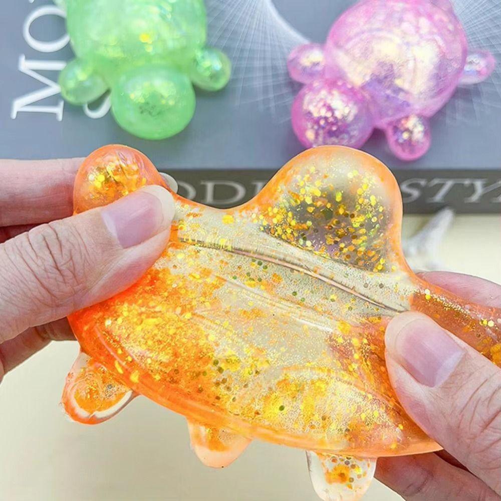Cute Animal Turtle Squeeze Toy Colorful Sensory Fidget Ball Squishy Turtle Children Gifts