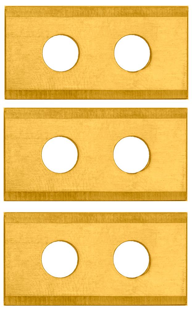 Set of blades for the 04-621 mowing robot, 3 pieces, titanium coated.