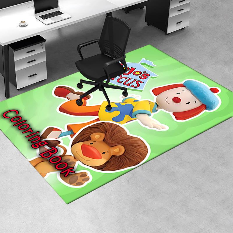 JoJo's Circus Office Carpet Soft Polyester Entrance Carpet Washable Non Slip Machine Washable Indoor
