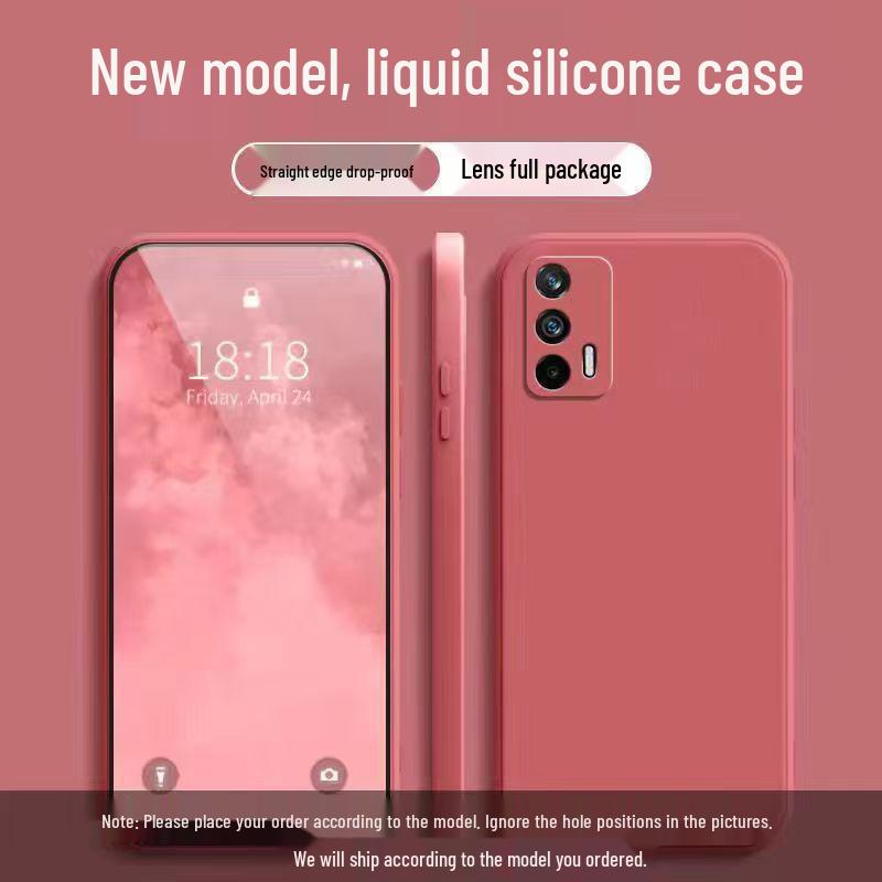 Realme GT Neo Solid Color Liquid Full Coverage Drop Protection Soft Case