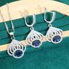 Jewelry, Zircon Bracelets Necklaces Earrings Ring Accessories Set