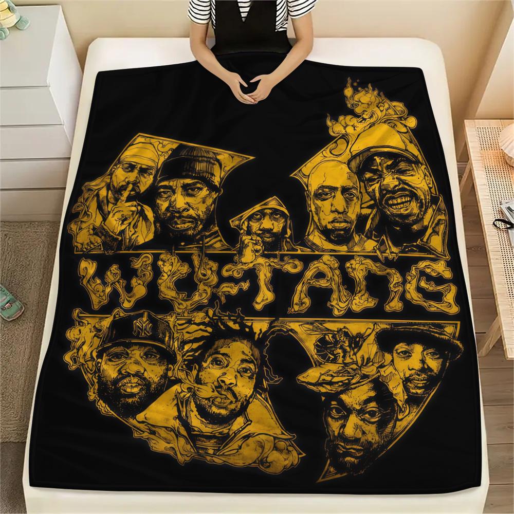 Wu‑Tang Clan Flannel Blanket, High quality Comfortable for All Seasons, Home Decor, Warmth and Comfort