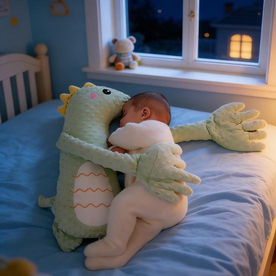 Cuscino per Mano Rilassante per il Sonno del Bambino con Modalità di Accarezzamento Regolabili Cuscino Accarezzante Succhietto Morbido Peluche Compagno di Coccole per Asilo Nido Ora della Nanna Viaggi Uso Ospedaliero