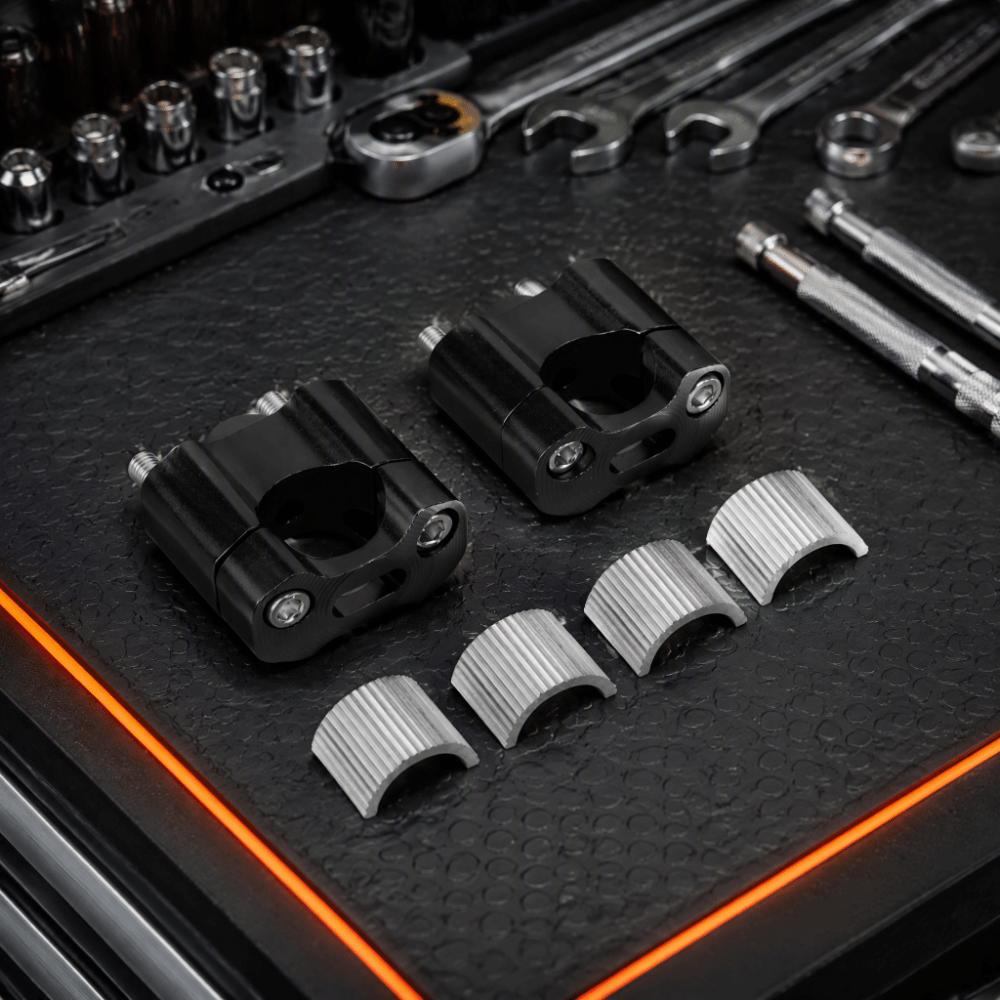 2pcs CNC Aluminum Alloy Motorcycle Handlebar Mount Clamps Fat Bar Mount Clamps  For Dirt Bikes