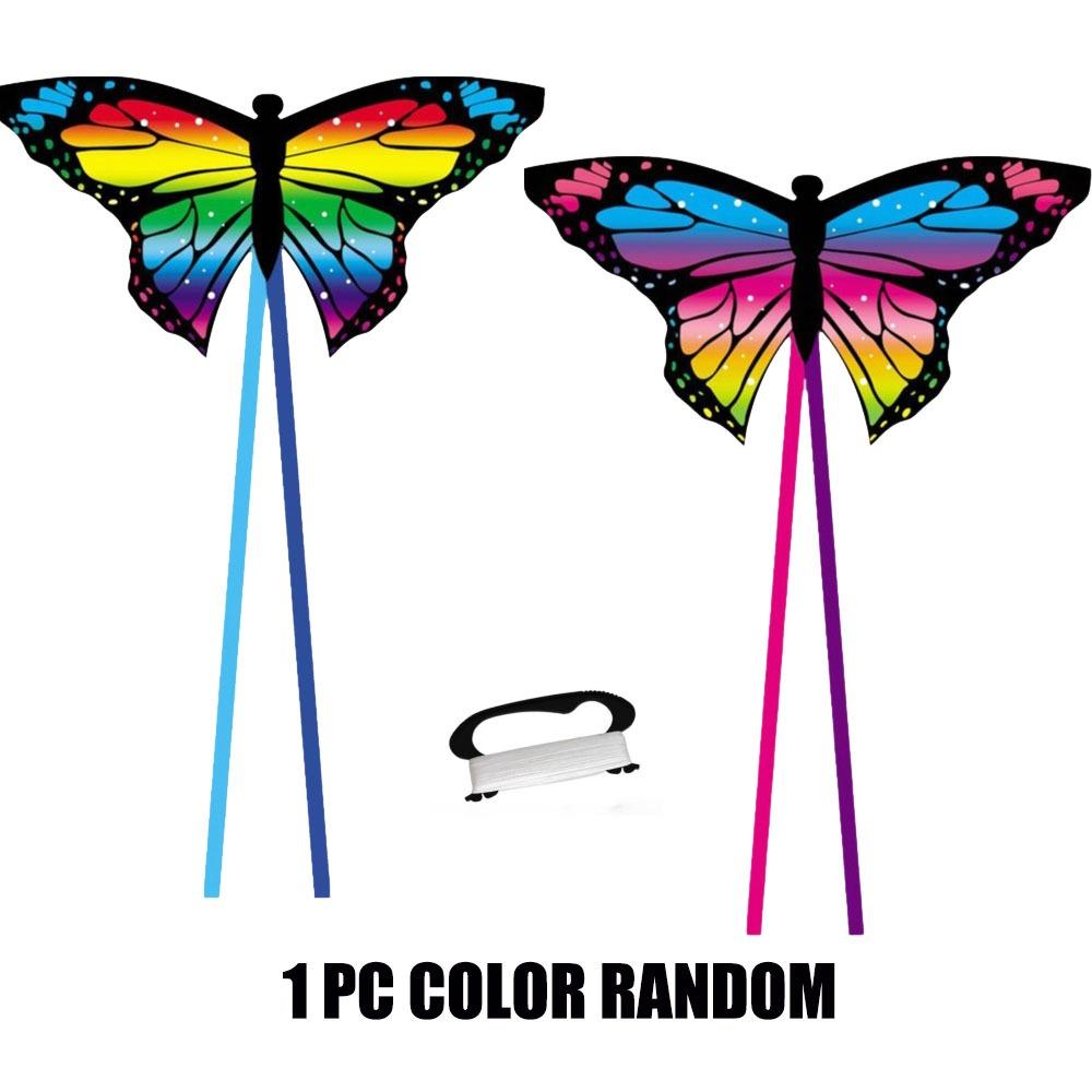 New Easy to Fly Colorful Kite Steering Good Flying 3D Kite Beautiful 100 Meter Kite String Children's Kite Kid & Adult