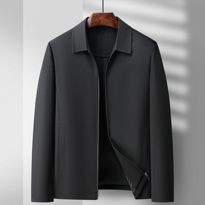 Men's Spring and Autumn New Fashion Lapel Jacket Middle-aged Business Leadership Executive Jacket Men