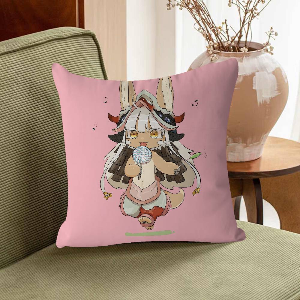 N-Nanachi Cartoon Pillow Cover For Bedroom Room And Living Room Sofa Decorative Cushion Cover