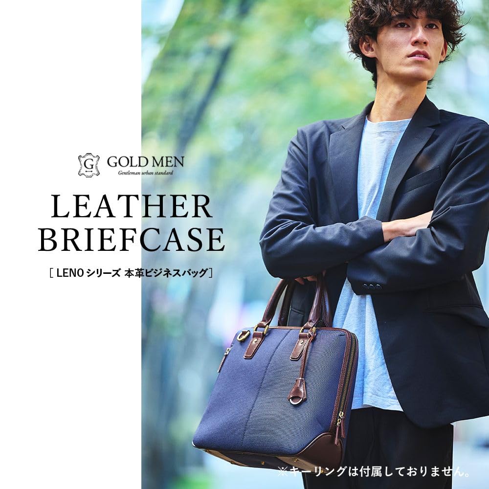 GOLDMEN Business Bag Briefcase Cordura Large Capacity Large Opening B4 PC Holder GA001C [GOLDMEN]