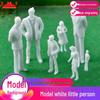 Unpainted Miniature People Figures for DIY Sand Table Models