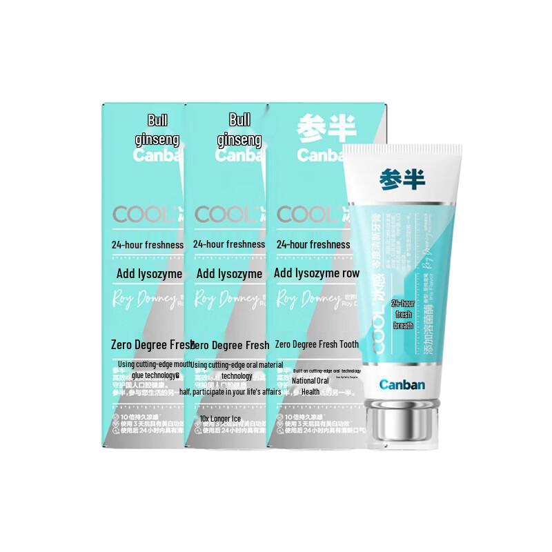 Canban Zero Degree Fresh Fluoride Toothpaste - 3 Pack