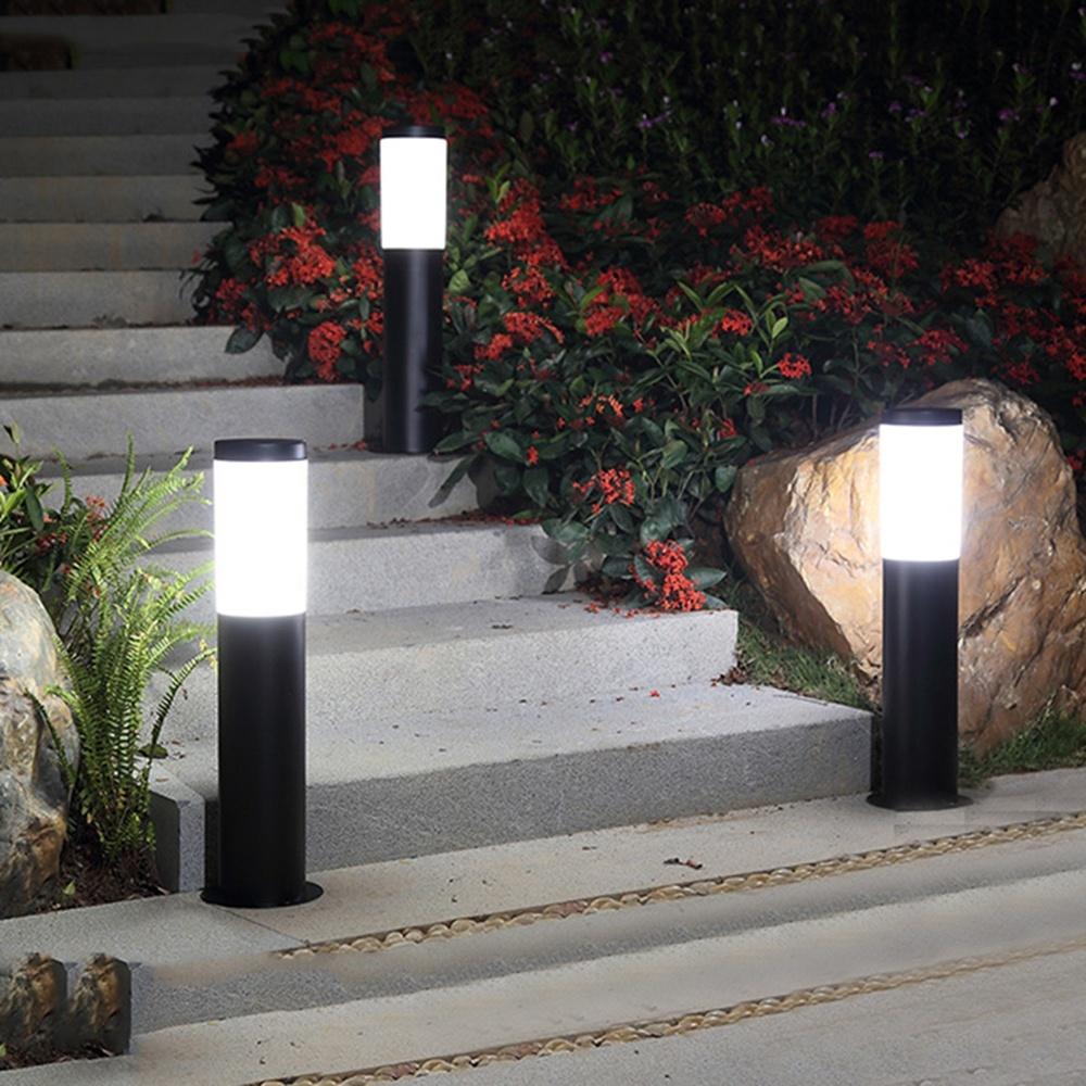 Concise Design Solar Garden LED Light Stainless Steel IP44 Pathway Street Lamp for Fence Post