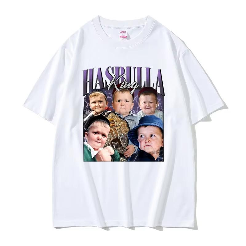 Hasbulla King Fighting Meme Essential Tshirt Fan Gift Mini Khabib Blogger Tshirts Summer Unisex Women Fashion Oversized T Shirt