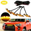 Toyota 4Runner Grille Yellow Fog Light Decoration & Modification