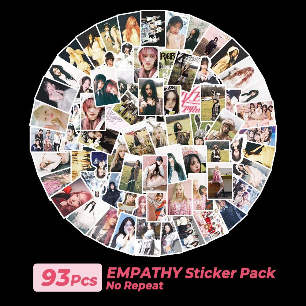 IVE Graffiti Stickers - 93 New Album EMPATHY Big Head Stickers for Phone Cases & Decoration