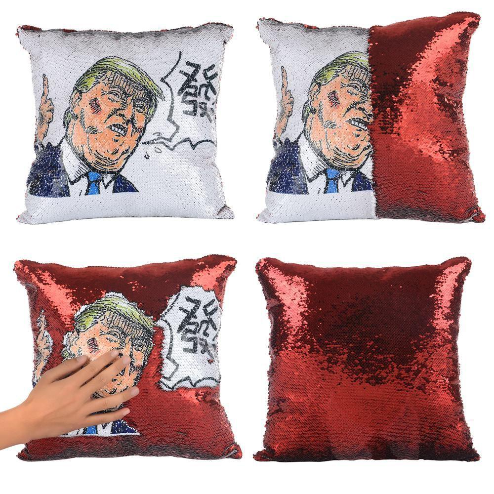 Nicolas Changing Pillow Cage Donald Trump Vladimir Putin Mermaid Cushion Cover