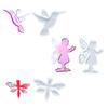 Pack of 3 Silicone Molds for Double Hole Pendant Crafting Hummingbird Dragonflies Girl Designs Ideal for Jewelry Projects
