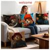 Character Paddington Bear Cushion Cover 1Pcs Decorative Covers Soft Cushion Case For Sofa Couch Decor 40X40 45X45 Pillowcases