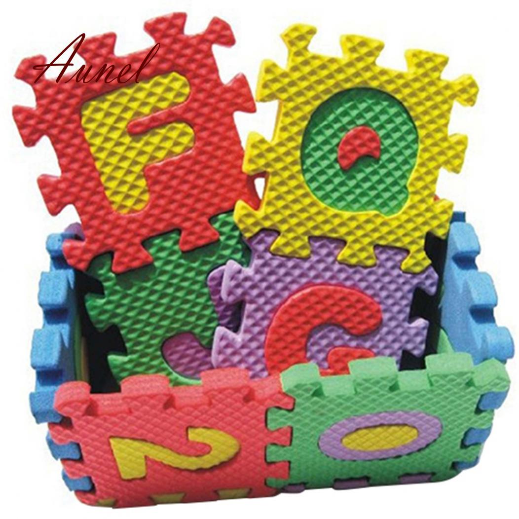 Мягкий сборный коврик пазл из элементов с буквами. 36 элементов в комплекте — фото 8