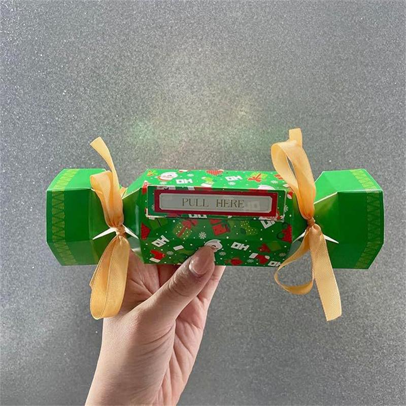 Money Pull Box Christmas Money Holder Cash Pull Boxes Merry Christmas Surprise Gift Unik Money Case For Holiday Party