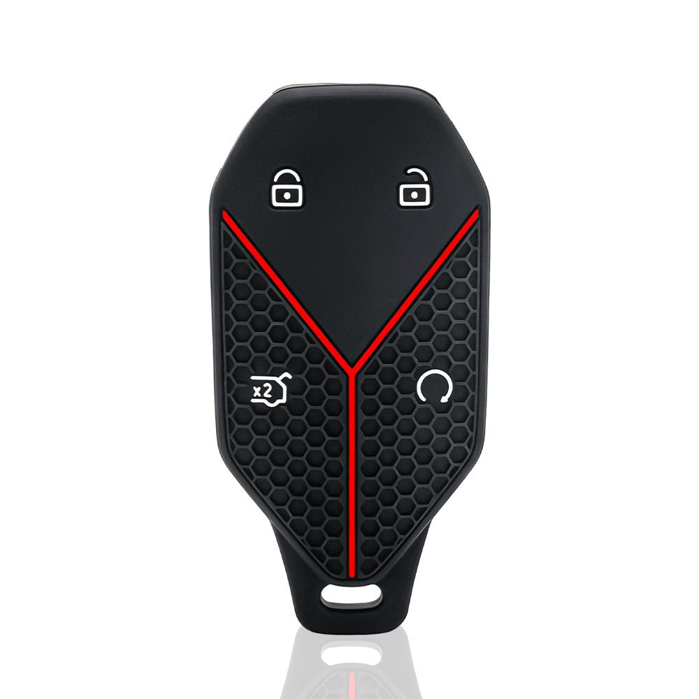 

Silicone Car Key Case Shell For Byd Leopard 5 Ultra Formula Leopard 5 8 Titanium 7 4 Button Remote Cover Accessories