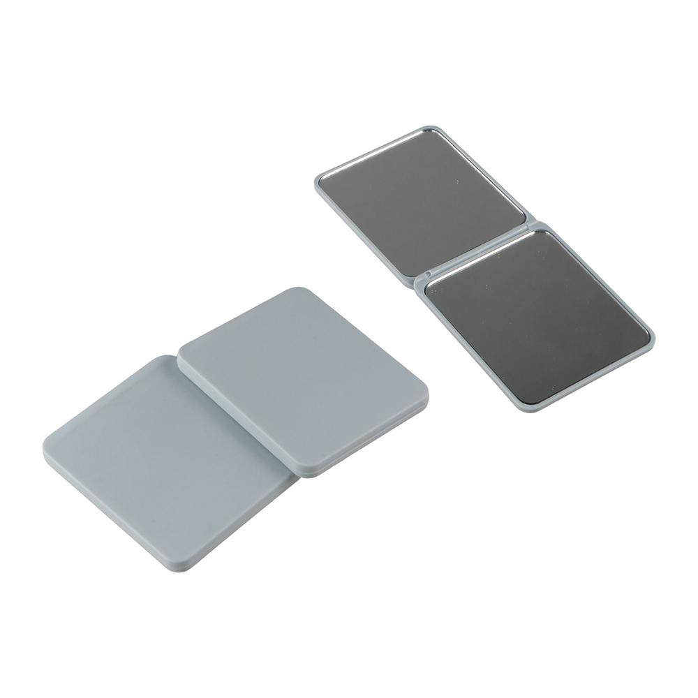 Mini Double-sided Flip Mirror High Definition Pocket Cosmetic Mirror Folding Square Mirror  Study