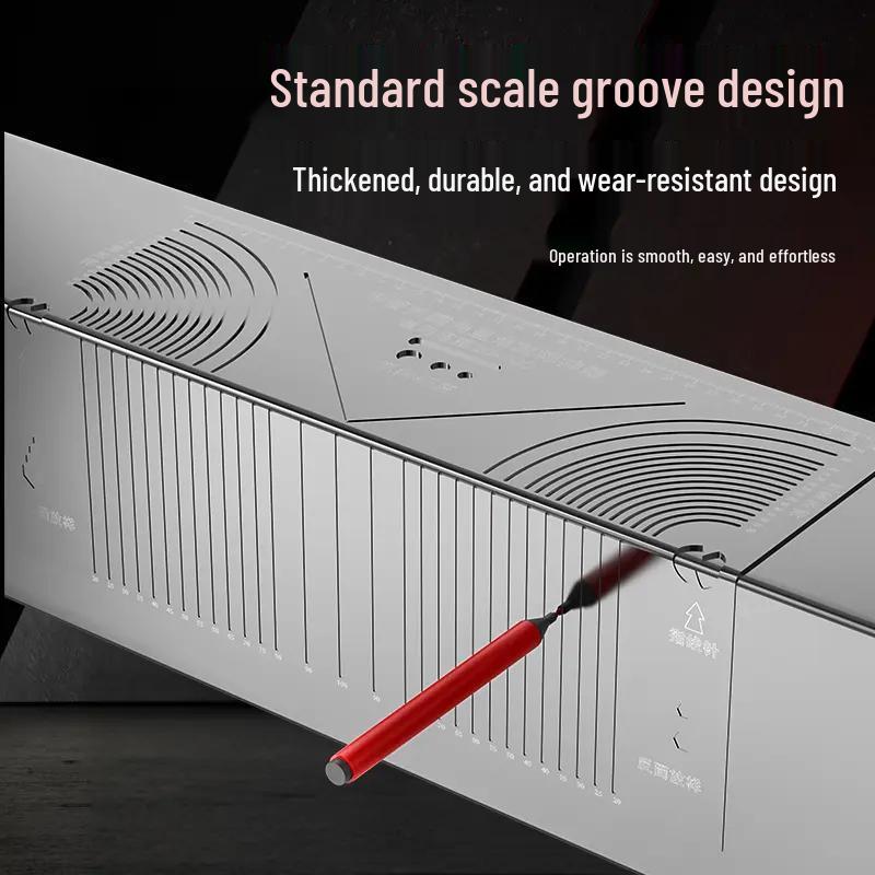 Square Steel 90° Corner Marking Ruler - Multi-Functional Right Angle Layout Tool