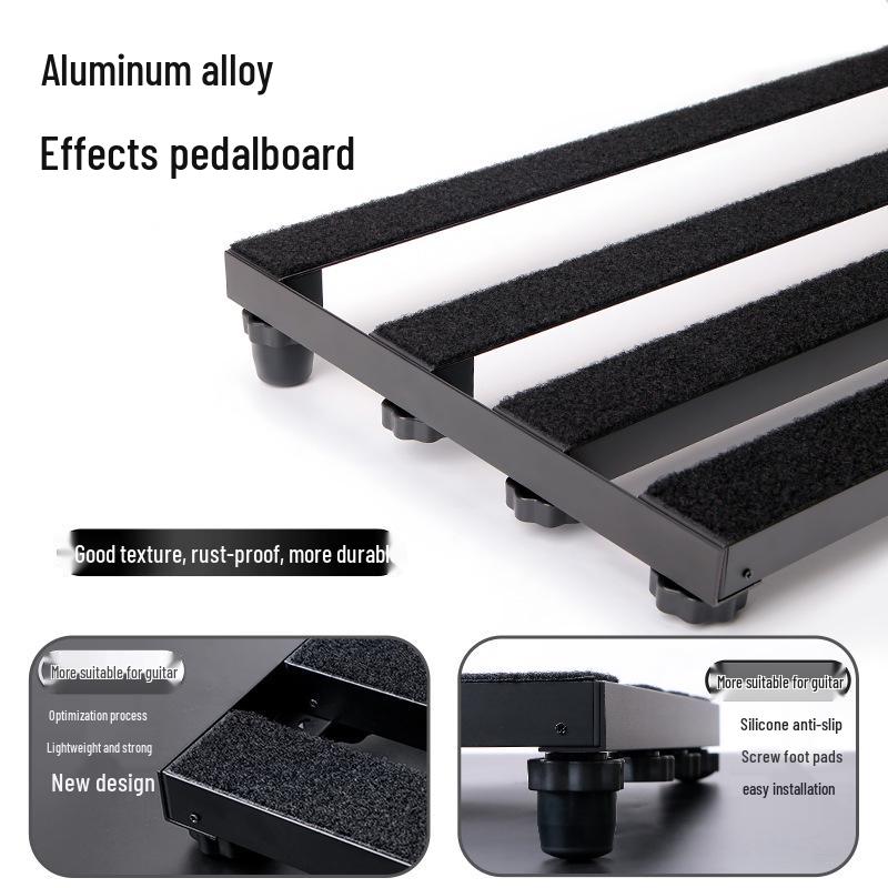 Portable Anti-Slip Pedalboard for Guitar/Bass with Velcro and Carry Bag