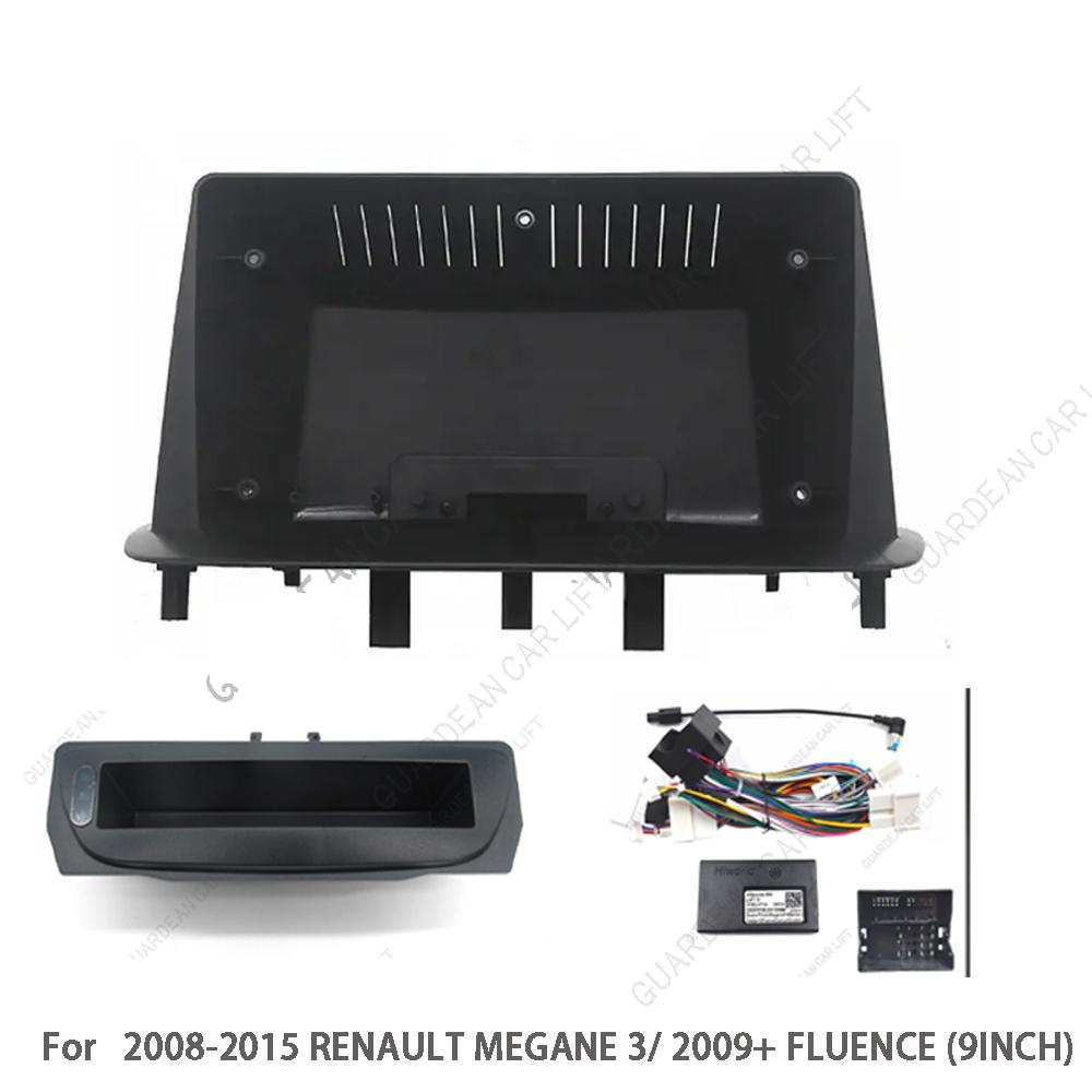 For RENAULT Megane 3 Fluence 2008-2016 9 Inch Car Radio Fascia Android Frame Head Unit Panel Dashboard Original Cable Canbus