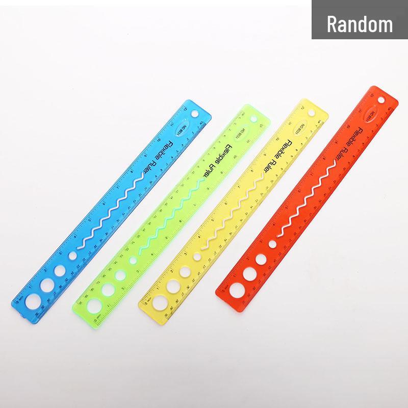 

30cm Foldable Soft Ruler - Multifunctional Student Stationery for Measuring 30cm