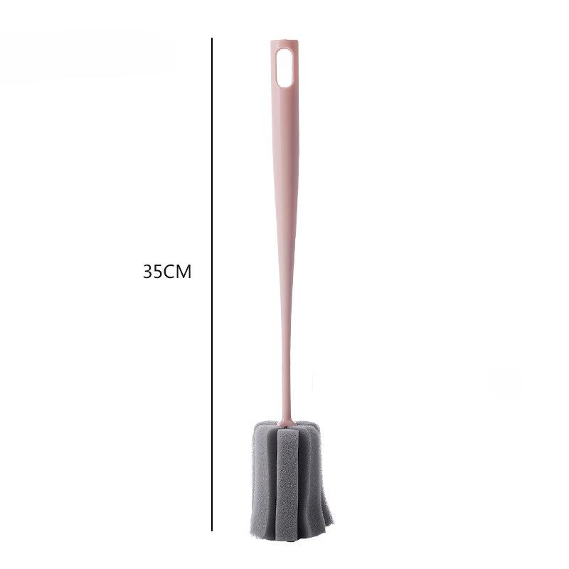 Long Handle Sponge Cup Brush Cleaning Glass Milk Bottle Mug Coffe Tea Cup Bowls Scrubber Washing Clean Brush Kitchen Tool