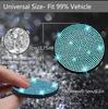 2 Pcs Bling Car Cup Holder Coaster, 2.75" Anti-Slip Shockproof Universal Fashion Car Coaster